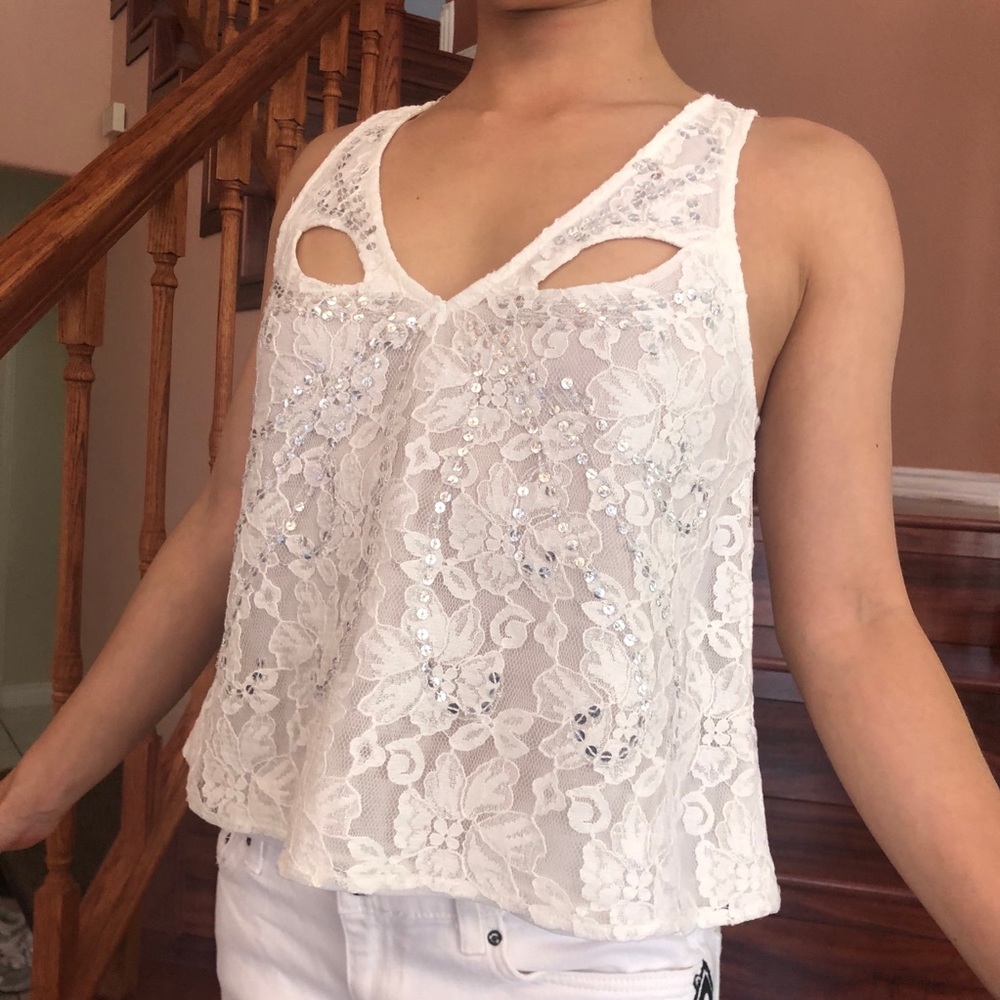 White tank top